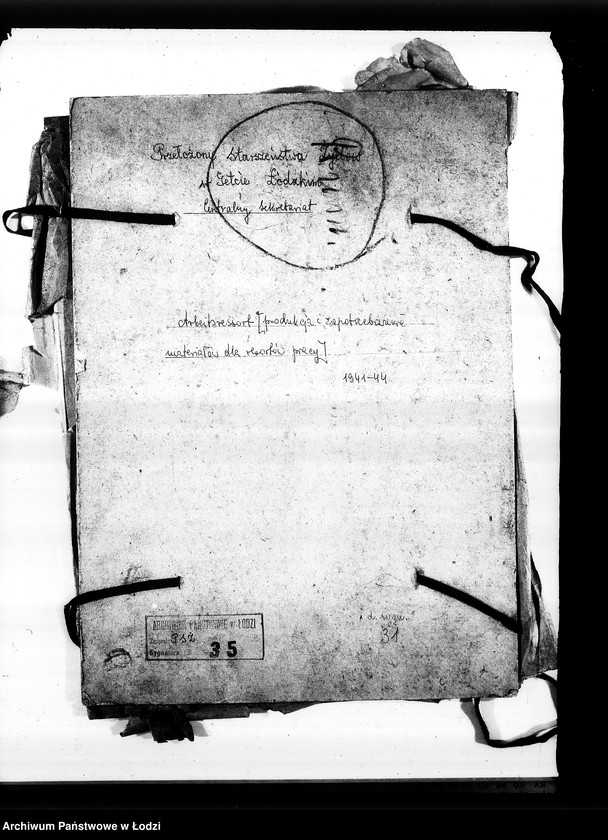 Obraz 3 z jednostki "Arbeitsressort [Produkcja i zapotrzebowanie materiałów dla resortów pracy]"
