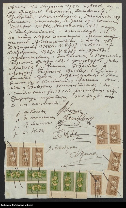 Obraz 17 z jednostki "Farbiarnia i Wykańczalnia „Ksawerów” w Pabianicach Ryszard Geisler i S-ka"