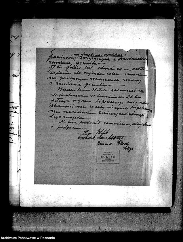 Obraz 9 z jednostki "Sprawy przewłaszczeniowe majątku Gorzycko-Stare powiatu międzychodzkiego"