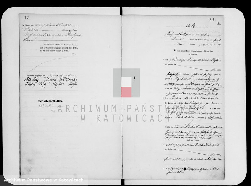 image.from.unit.number "Księga małżeństw za rok 1875 [nr 1-22]"