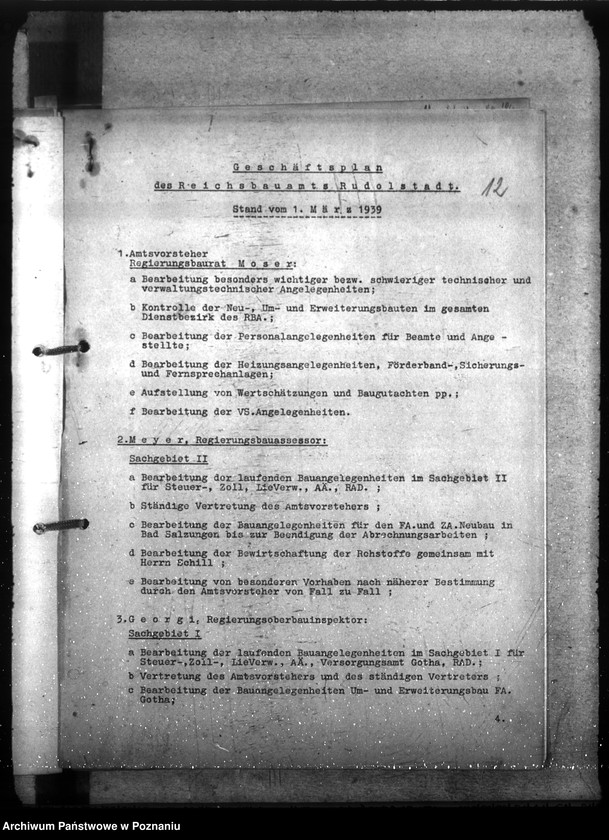 Obraz 16 z jednostki "Organisation der Reichsbauverwaltung. Geschäftsprüfung der Reichsbauämter"