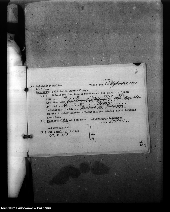 Obraz 16 z jednostki "Politische Beurteilungen der Angestellten"