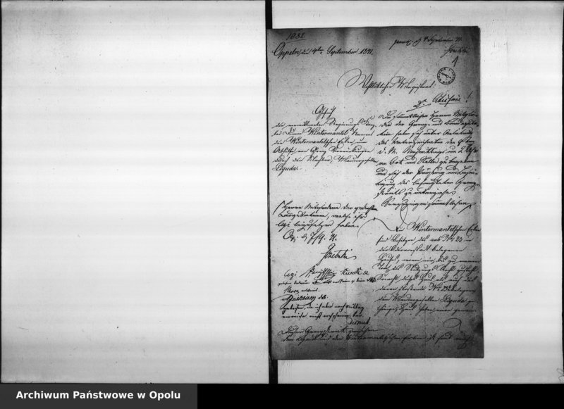 Obraz 6 z jednostki "Acta des Magistrats zu Oppeln betreffend die Untersuchung der Grenzstreitigkeiten durch die Grenz - Deputation. De Anno 1841. Vol. V"