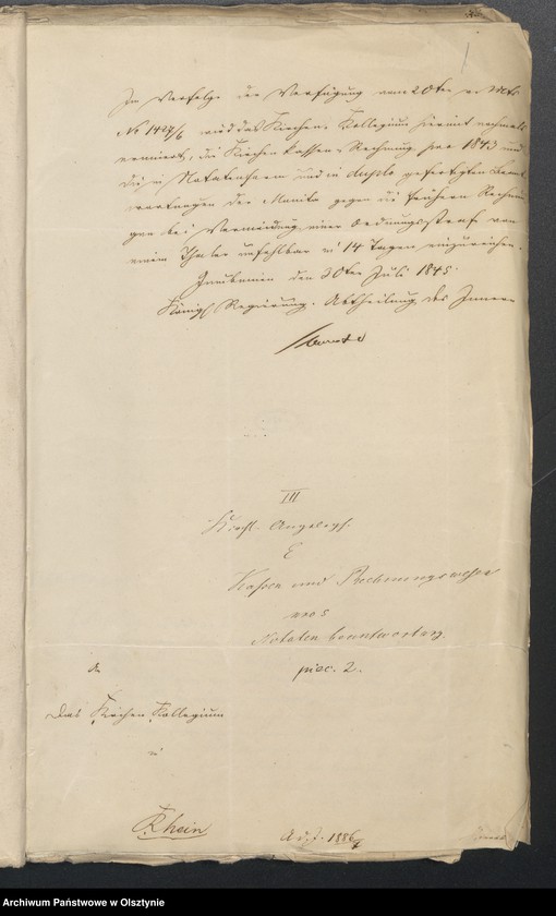 image.from.unit.number "Kirchliche Angelegenheien E. Cassen und Rechnungwesen Notaten Beantwortung"