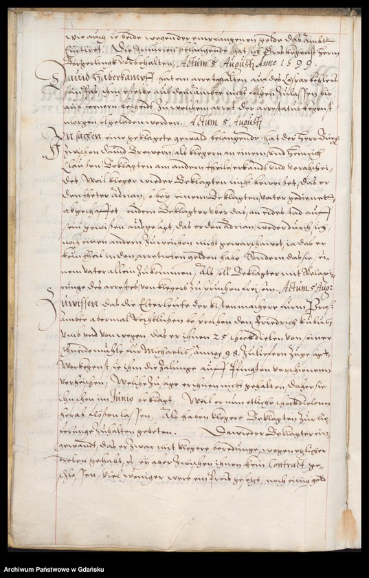 image.from.unit.number "H. Bürgerm. Daniel Czirenberges Ambtbuch erste theil vom [5.VIII.1599-16.III.1600] /indeks/"