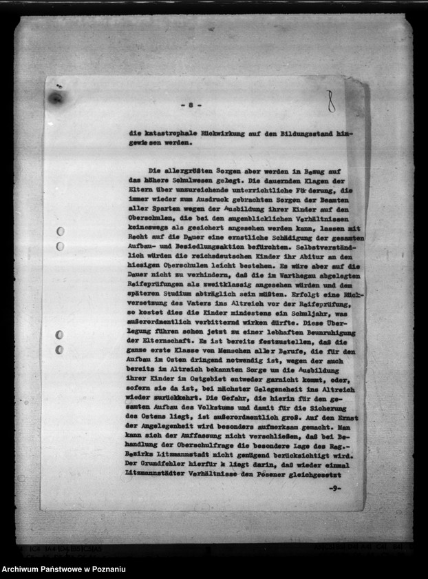 Obraz 12 z jednostki "Trudności szkolnictwa w rejencji łódzkiej"