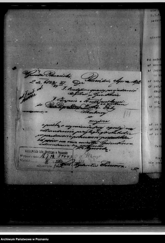 Obraz 11 z jednostki "Miasto Gniewkowo Podatki komunalne /ustawa z dnia 11.8.1923 Dz. URP nr 94 poz. 747/"