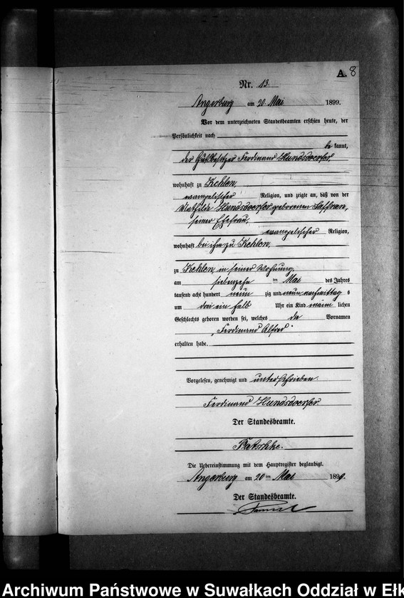 image.from.unit.number "Geburts-Neben-Register des Preussischen Standes-Amtes Kehlen Kreis Angerburg"