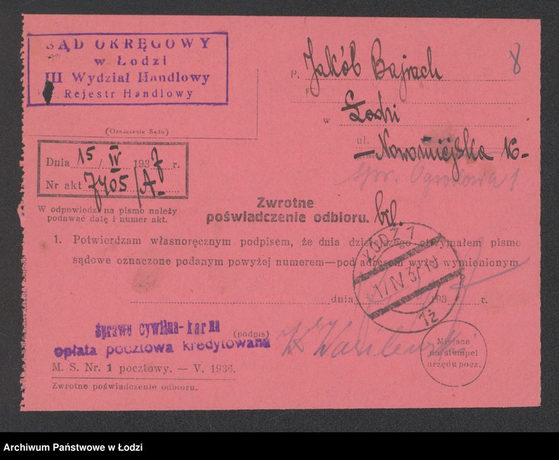 Obraz 10 z jednostki "Jakób Bajrach- sprzedaż konfekcji damskiej i męskiej"