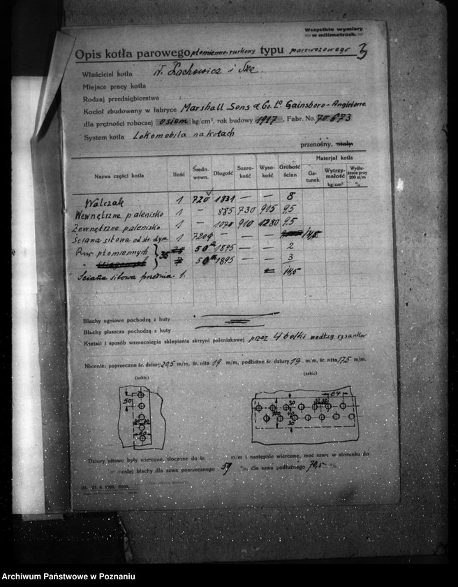 Obraz 7 z jednostki "Fabryka maszyn -Lachowicz i Ska w Poznaniu nr woj. kotła 17"