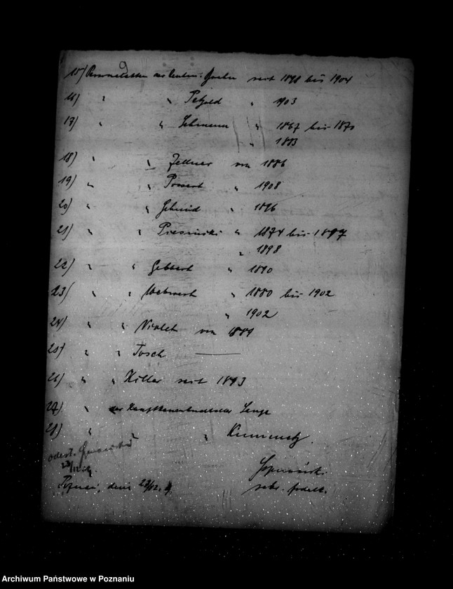 Obraz 14 z jednostki "/spisy akt przejętych przez Wydział Kasowy/"