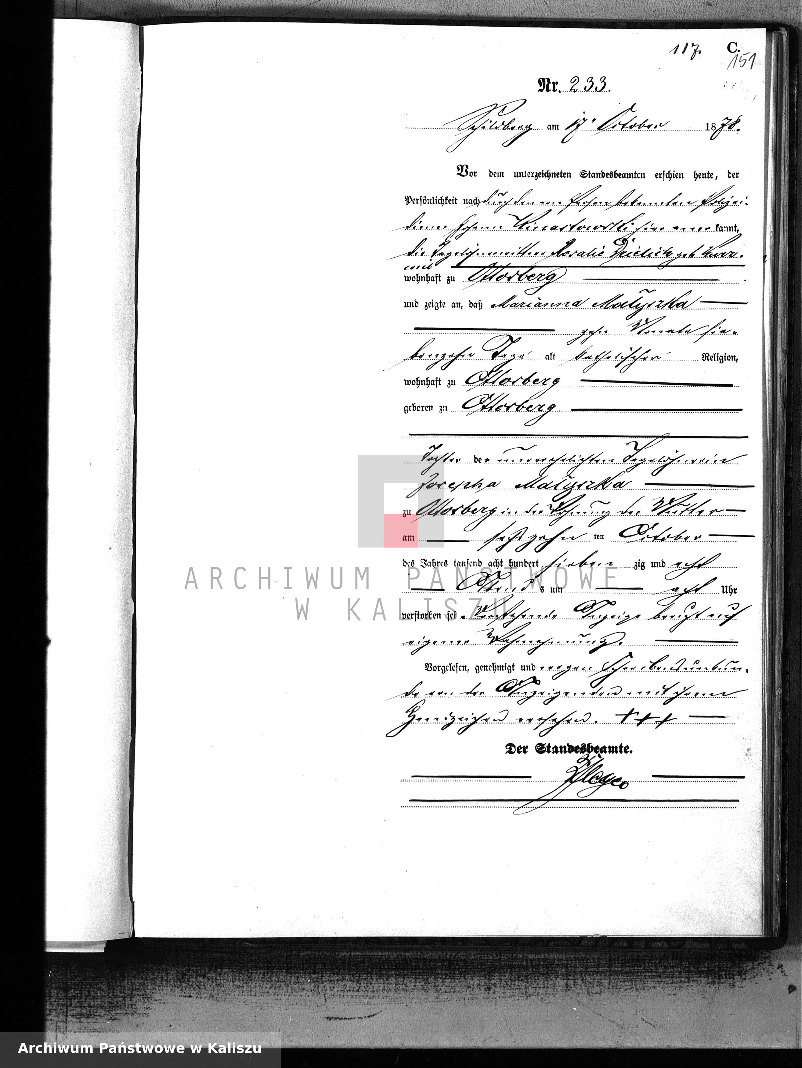 Skan z jednostki: [Księga zgonów]