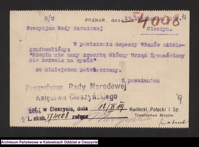 image.from.unit.number "[Korespondencja Rady Narodowej Księstwa Cieszyńskiego]"