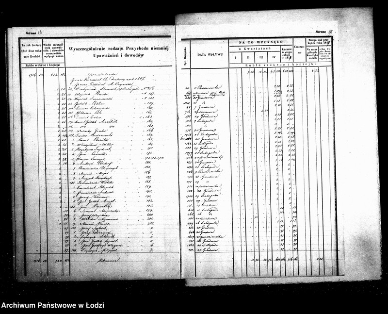 Obraz 18 z jednostki "Manuał przychodu i wydatków kasy ekonomicznej m. Łodzi na r. 1847"