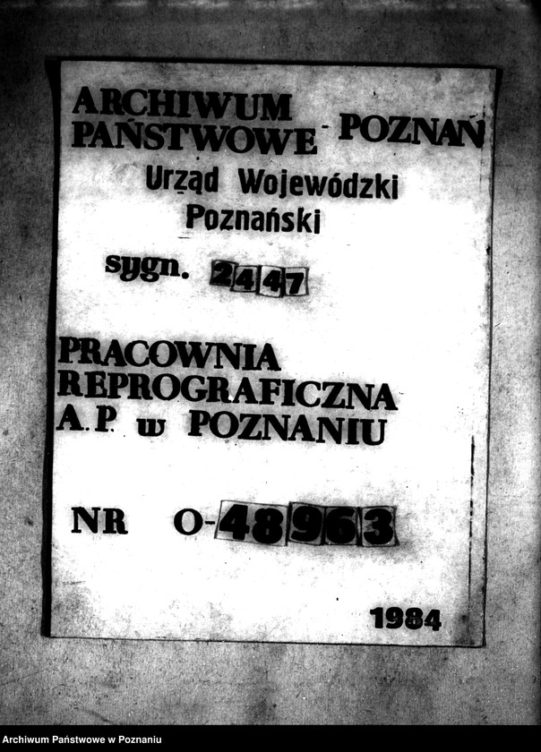 Obraz 1 z jednostki "Wymiar opłat i należności za scalenie gruntów wsi Modła Wielka i Mała powiat"