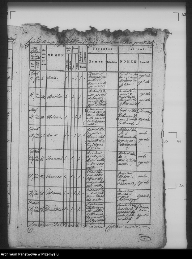 image.from.unit.number "[Kopie ksiąg metrykalnych parafii Żużel z filią Cebłów (dekanat Bełz)]"