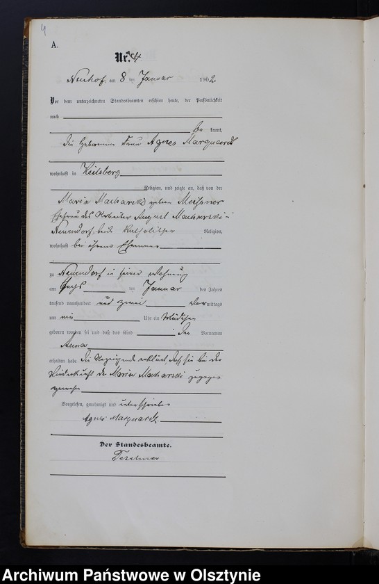 image.from.unit.number "Geburts-Haupt-Register Nr 1 - 121"