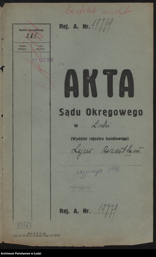 Obraz 2 z jednostki "Lajzer Rozenblum- sklep kolonialno-spożywczy"