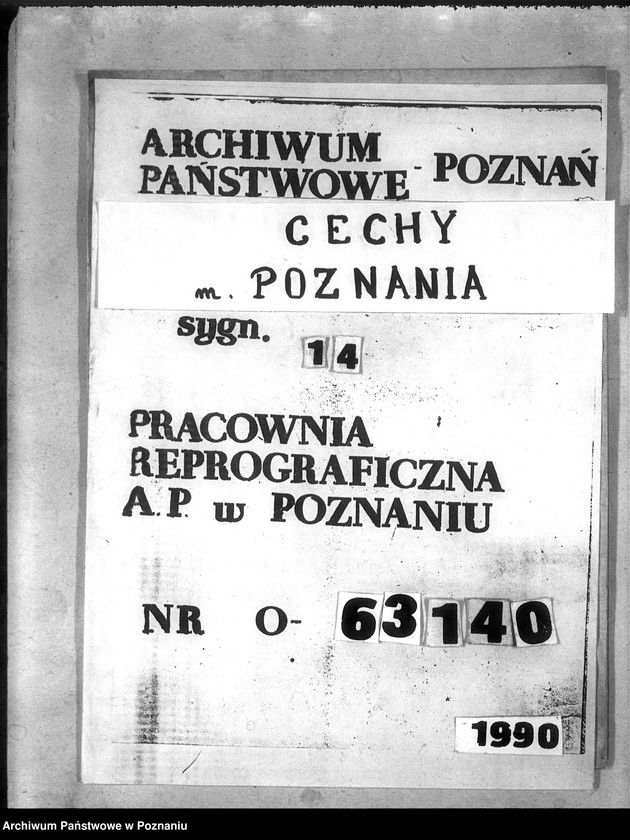 Obraz 1 z jednostki "Buch zur Eintragung der Lehrlinge und Gesellen für die Innung des Böttchergewerks."