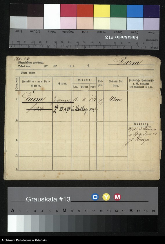 image.from.unit.number "Karty meldunkowe: Darm - Daus"