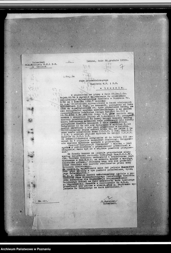 Obraz 11 z jednostki "Korespondencja w sprawach organizacyjno-personalnych"