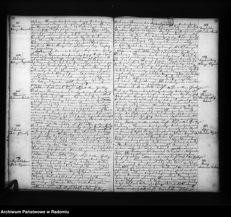 image.from.unit.number "Duplikat akt religijno cywilnych urodzonych, zaślubionych i zmarłych w parafii Głowaczów dekanacie i okręgu kozienickim w roku 1867"