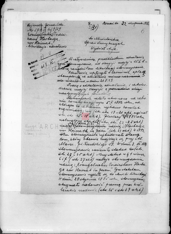 Obraz 10 z jednostki "/Evangelisches Vereinhaus Herberge zur Heimat w likwidacji/ w Poznaniu"