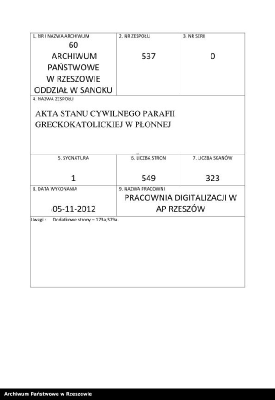 image.from.unit.number "Księga urodzeń, małżeństw i zgonów dla miejscowości Płonna, Kamienne, Kożuszne, Wysoczany"