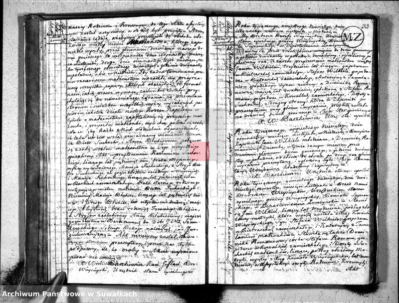 image.from.unit.number "Akta zaślubionych gminy wieysieyskiey od 1-go maja 1810"
