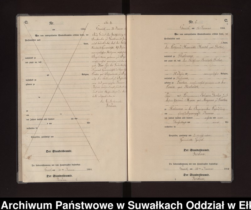 image.from.unit.number "Sterbe-Neben-Register des Königlichen Preussischen Standes-Amtes Gneist Kreis Loetzen"