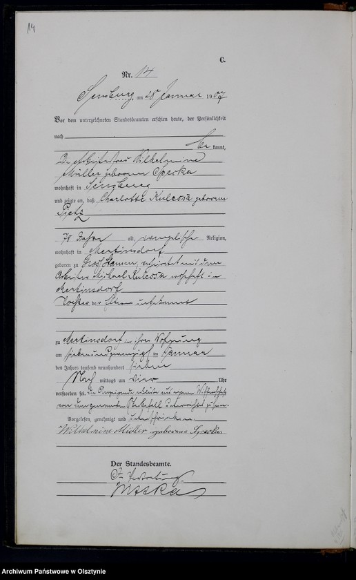 image.from.unit.number "Sterbe-Haupt-Register Nr 1 -172"