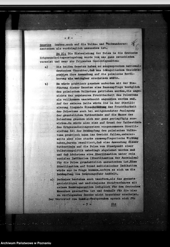 Obraz 9 z jednostki "Gesetz zur Verhütung erkrankten Zackwuchses"