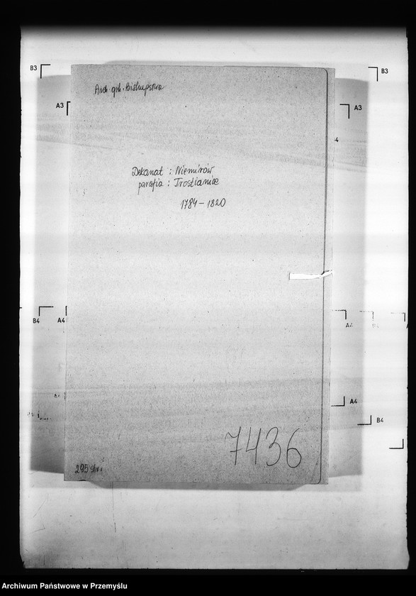 image.from.unit.number "[Kopie ksiąg metrykalnych parafii Trościaniec (dekanat Niemirów)]"