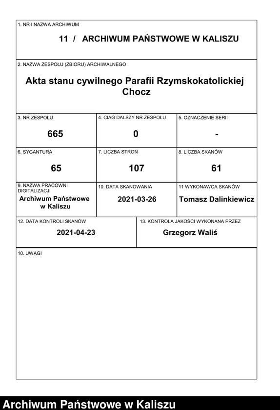Obraz 1 z jednostki "Książka duplikat aktów urodzeń, zaślubień i zejść"