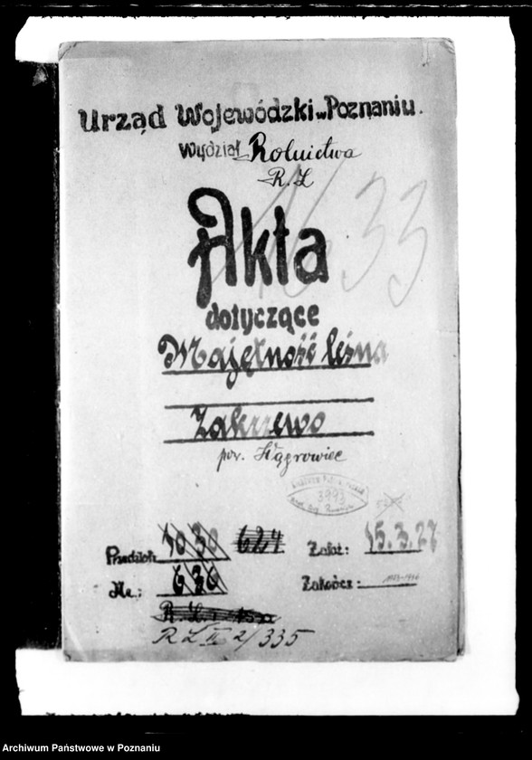 Obraz 4 z jednostki "Majętność leśna Zakrzewo powiat wągrowiecki"