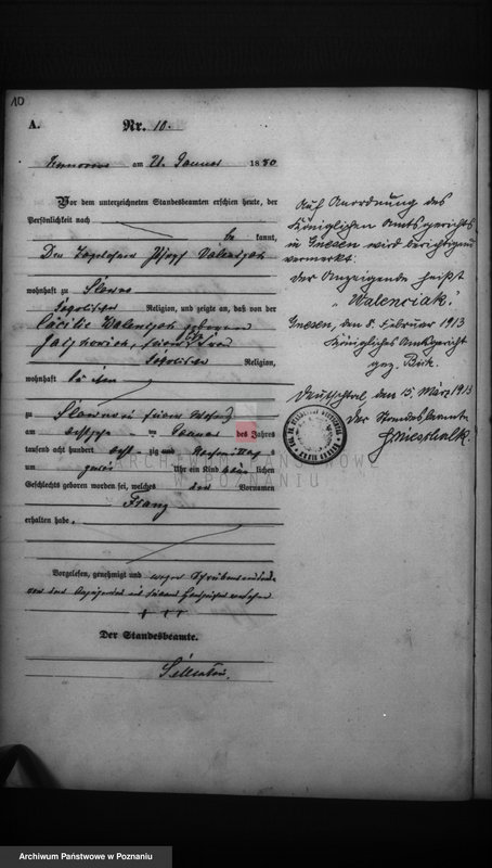 Obraz 12 z jednostki "Księga urodzeń"