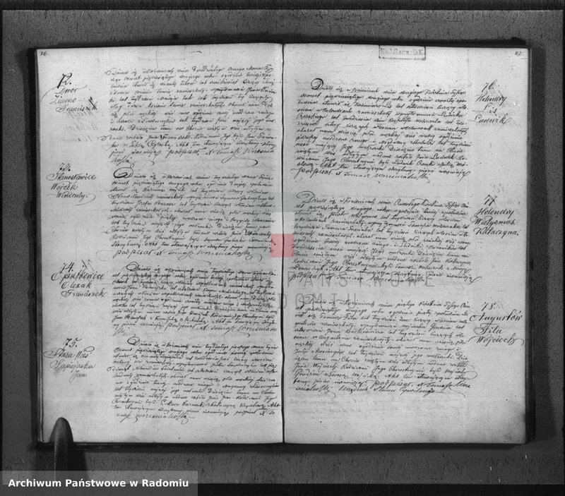 Obraz 16 z jednostki "Duplikat Aktów Cywilno - Religijnych Urodzenia, Zaślubienia, Zejścia Parafii Kozienice na Rok 1852"