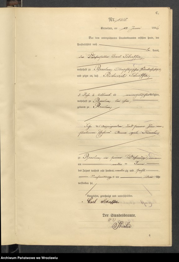 image.from.unit.number "Sterbe-Haupt-Register Breslau II 1896 Band 5"