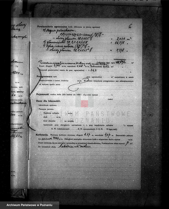 Obraz 10 z jednostki "Młyn parowy Fr. Balcera w Kucharkach pow. jarociński nr woj. kotła 1433"