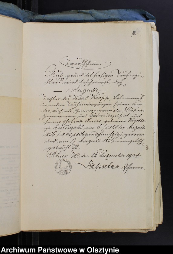 image.from.unit.number "Beläge zum Heirathsregister"