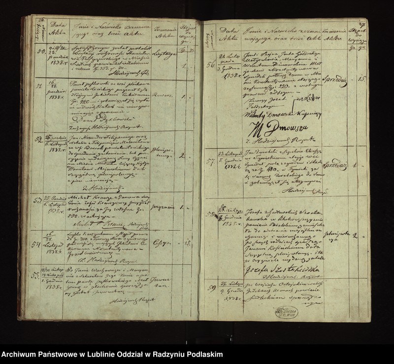 Obraz 3 z kolekcji "Repertoria i skorowidze akt notarialnych111"