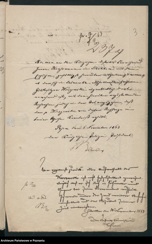 Obraz 6 z jednostki "A. betr. den Gutsbesitzer Franz von Wierszewski in Sosnowko, Kreis Wongrowitz"