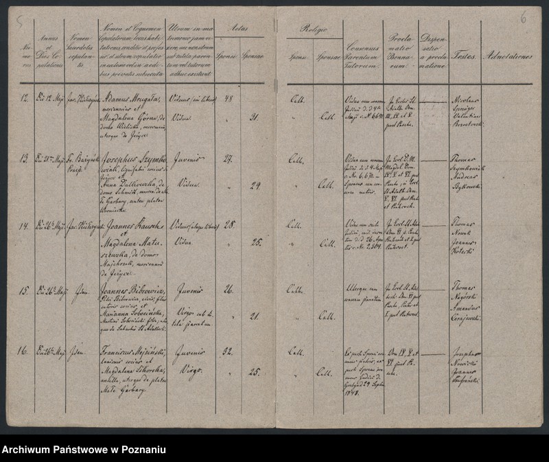 Obraz 5 z jednostki "Księga małżeństw"