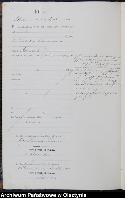 image.from.unit.number "Sterbe-Neben-Register Nr 1 - 26"