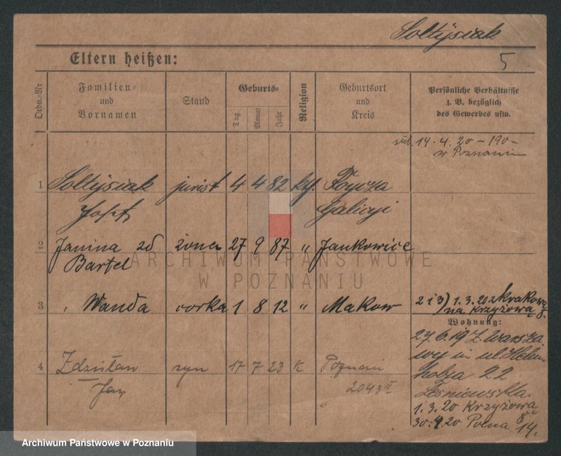 Obraz 12 z jednostki "Sołtysiewicz - Sommerfeld"