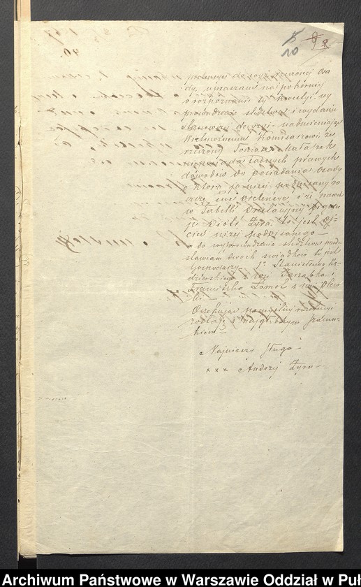 image.from.unit.number "O urządzaniu chłopów wsi Wólka Grochowska i Malaszek wchodzących w skład własności poduchowej Leszczydół, gm. Długosiodło"