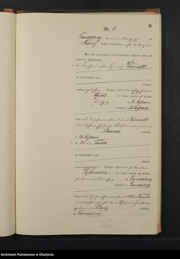image.from.unit.number "Heiraths-Neben-Register Nr 1 - 21"