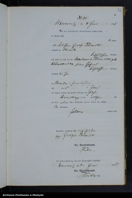 image.from.team "Urząd Stanu Cywilnego w Wielkich Bałówkach pow. nowomiejski"