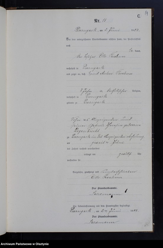 image.from.unit.number "Sterbe-Neben-Register Nr 1 - 43"