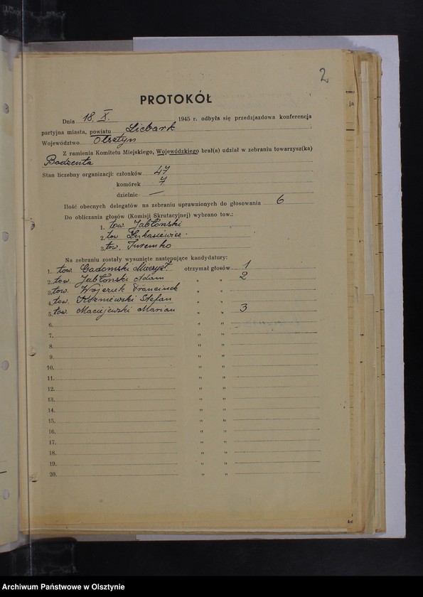 image.from.unit "Konferencje Powiatowe Polskiej Partii Robotniczej w Lidzbarku Warmińskim: protokoły, wykazy delegatów, sprawozdania, rezolucje"